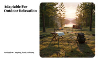 Low-Slung Folding Chair Foldable Design Outdoor Furniture Lightweight for Adults
