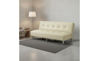 Foldable Sofa Bed Space Saving Modern Futon Couch High-Resilience Sponge Armless Sleeper Sofa for Small Apartment, Living Room, Office