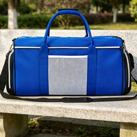 Sports Travel Bag Large Capacity Gym Duffel Bag Shoulder Strap Shoe Compartment Duffel for Athletes, Commuters, Swimming Pool, Football Training