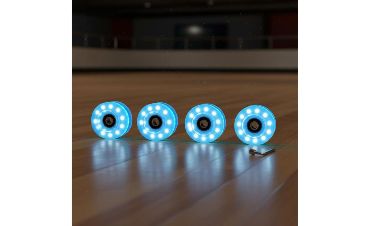 Illuminate up Four-Wheel Glide Wheel Indoor/Outdoor Illuminated Four-Wheel Glide Wheel Skating Equipment 82A Hardness Even &