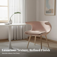 Nordic aesthetic Upholstered Shell Chair Designer Inspired Indoor Seating Minimalist Aesthetic Ergonomic Design for Interior Designers, Business Owners, Living Room, Home Office, Apartment, Bedroom