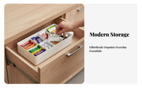 Expandable Compartment Box Extendable Design Drawer Insert Space-Saving