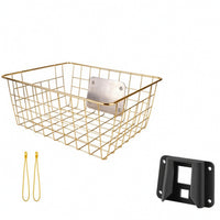 Bike Basket with Mounting Bracket Lightweight for Folding Bikes