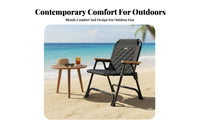 Low-to-Ground Camp Chair Stable Structure Low-to-Ground Camp Armchair Heavy Duty