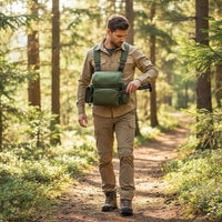 Outdoor Binocular Chest Bag with Adjustable Strap