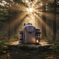 4 Person Picnic Set Backpack Two Shoulder Straps Picnic Backpack Complete Outdoor Gear for Camping