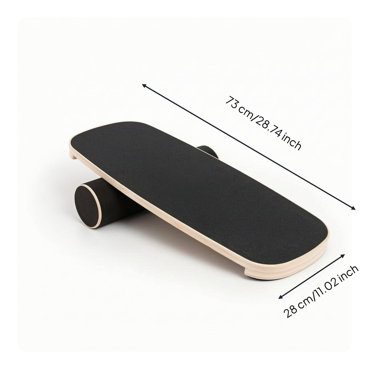 Balance Board with Roller Versatile Balance Board with Rollers Portable for Athletes, Posture Discipline