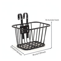 Bike Basket with Mounting Hardware Hook on Front Cycle Basket Detachable for Neighborhood Rides