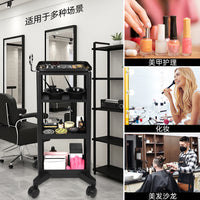 美容美发置物小推车理发店烫染工具车发廊手拉杠子多功能工具柜