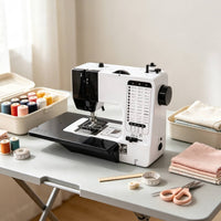Electric Sewing Machine Easy to Use Tabletop Overlock Stitching Appliance Compact Appliance for Beginners, Hobbyists