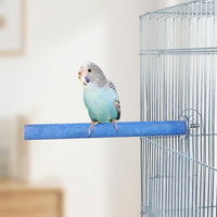 Parrot Perch 2 Pack Grinding Perch Stand, Rough Texture for Beak and Claws, Fastener Cage Accessory, Grinding Stone
