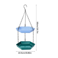 Double-Layer Bird Feeder Weather Resistant Hanging Bird Feeder Waterproof