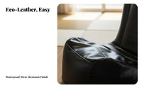 Single-Seater Lazy Sofa Vintage & look Cushiunitd Armchair Set Padded Seat with Footrest for Residents, Students, Bedroom