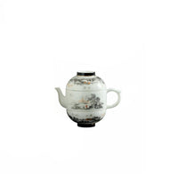 4 Pieces Portable Travel Tea Set Compact Teapot with 2 Cups Set for Travelers
