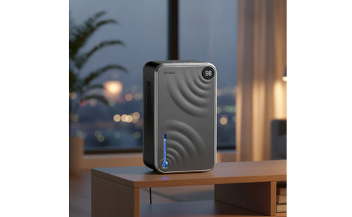 Compact Dehumidifier with Water Tank Quiet Dehumidifier with Led Display Automatic Appliance Portable for Bedroom, Bathroom, Basement