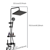 High-pressure rainfall showerhead.