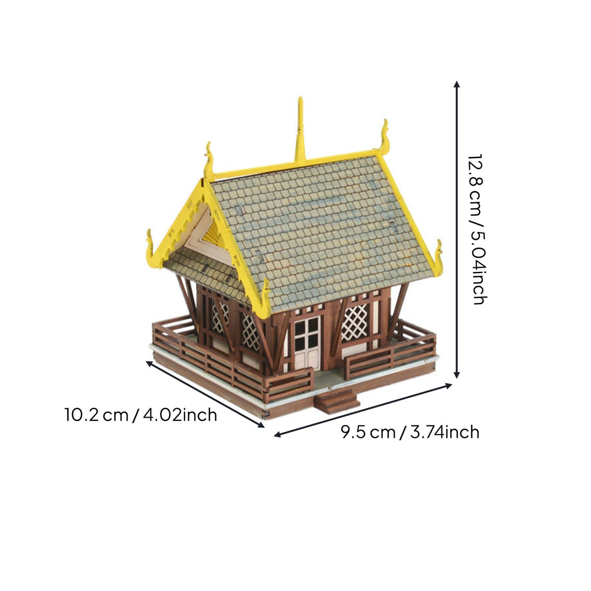 Southeast Asian Temple Model Simulation Scene 1:72 Scale Building Kit Paintable