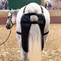 Horse Manure Bag Reusable Horse Manure Catcher Bag Adjustable Straps Equine Waste Diaper for Mounted Police Units