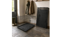 Double Door Dog Kennel Removable Tray doubleDoor Crate Collapsible
