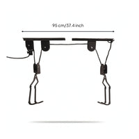 Cycle Hoist with Pulleys Easy Ceiling Bike Hoist Heavy-High-Strength Pulley System for Cyclists, Commuters