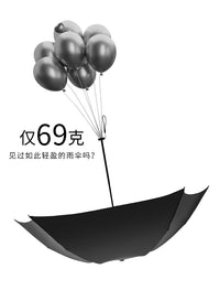 69克超轻雨伞太阳伞遮阳防晒碳纤维超细轻便铅笔小巧便携日本折叠 6骨粉色黑胶125克-更稳更大
