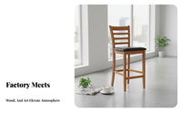 Adjustable rotating Bar Stool utilitarian aesthetic Counter Chair Built-in Footrest With rearrest for Adults, Pub, Restaurant