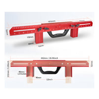 Telescopic Angle Clamp Aluminum Alloy 90-Degree Clamp Slotted Scale