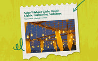 Solar waterproof patio lights