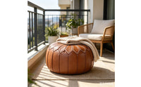 Storage Pouf Ottoman Extra Seating Home Furniture Thick Padded for Living Room