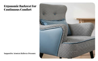 Upholstered Accent Chair Thick Cushioning Upholstered Shell Chair Easy Assembly