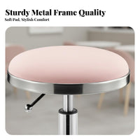 Adjustable Pedestal Stool With Footrest Adjustable Swivel Stool Non-Slip Base