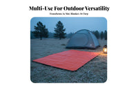 Multipurpose Heavy Duty Survival Blanket Moisture-Proof Reflective PE Foil Blanket Compact for Campers, Survivalists, Camping, Hiking