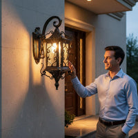 Garden Wall Lantern Waterproof Porch Lantern Light Super Bright for Patio