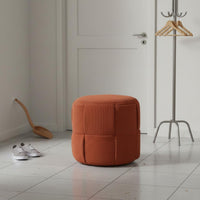 Woven Ottoman Stool Easy to Assemble Round Woven Stool Decorative