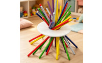 Hand-Eye Coordination Balance Stick Game Color Matching Tabletop Balance Game Colorful Toy Family-Friendly for Children, Preschool, Party