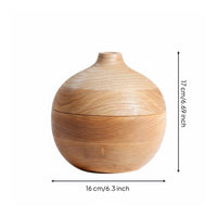 Lidded Candy Jar Good Sealing Wood and Metal Jar Space Saving for Display Room