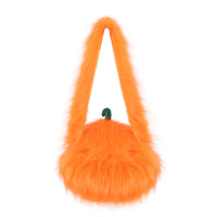 Halloween Plush Pumpkin Head Bag for Trick or Treat Party