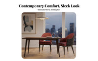 Upholstered Shell Chair Modern Design Seating Furniture Soft Upholstery Thickly Cushioned for Homeowners, Adults