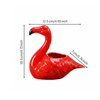 Flamingo Flower Pot Decorative Flamingo Planter Sturdy for Balcony