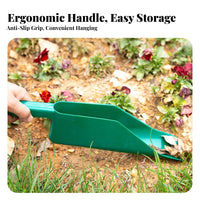 Large Capacity Leaves Ladle Portable Garden Multi-Functional Handheld Soil Spoon for Yard, Park