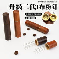 Stainless Steel Coffee Distribution Needle Tool with Storage
