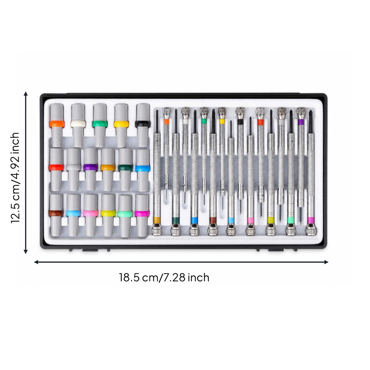 Precision Screwdriver Set Knurled Watch Screwdriver Set Metal Tool for Watchmakers