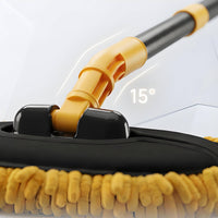 Detachable Car Wash Mop with Long Handle Extendable Mop with Telescopic Handle Removable Chenille Car Wash Brush Retractable for Detailers