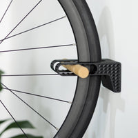 Cycle Wall Mount Elegant Look Wood Bike Rack Easy Installation for Indoor