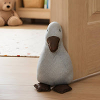 Polka Dot Duck Stopper Stitched Duck Door Stopper Soft Surface Safe