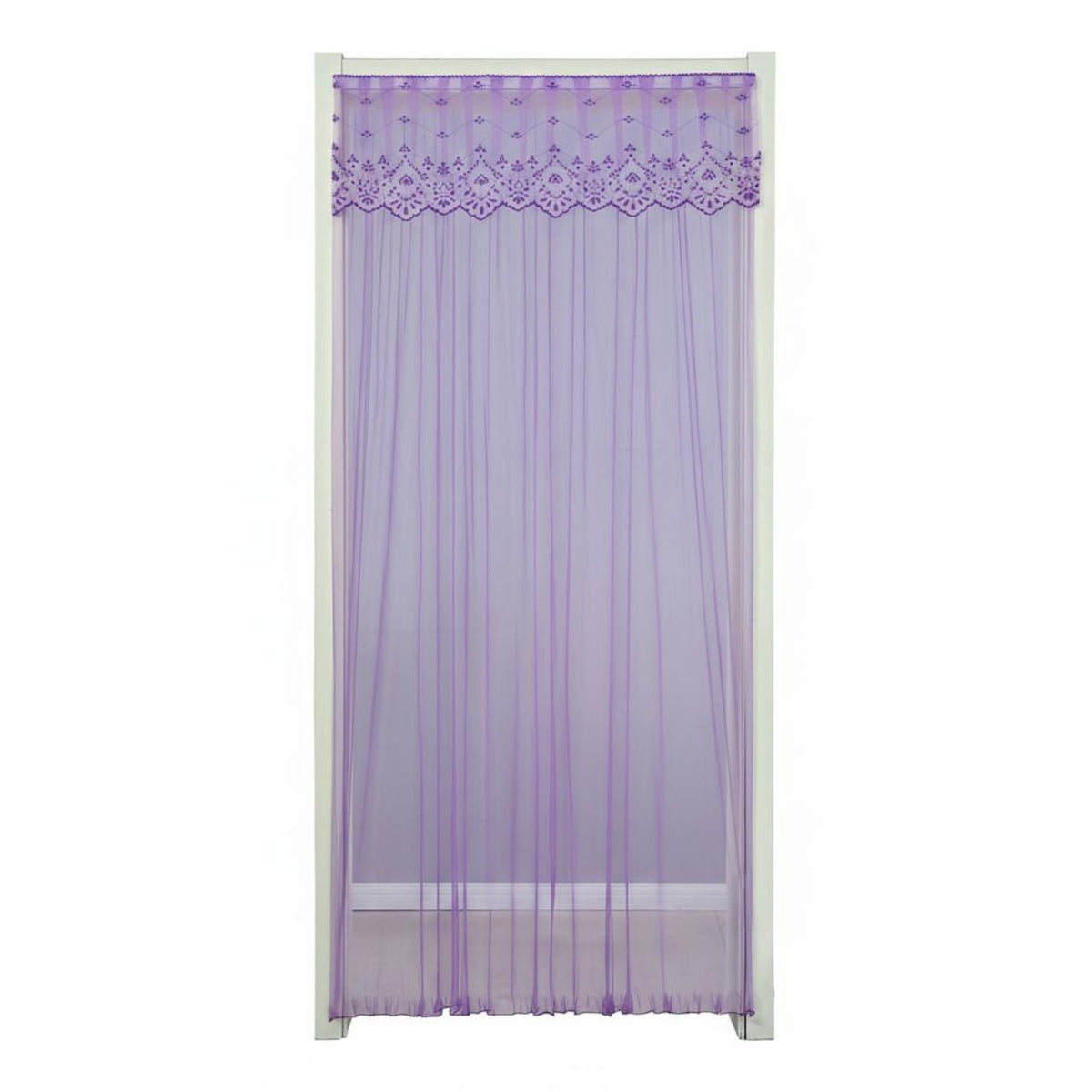 attractive automaticClosing Screen Decorative Lace three-sided Barrier Keeps Bugs excludeside