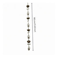 Lotus Rain Chain Hanging Ornament Decorative Rain Chain Adjustable Length