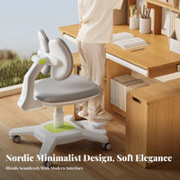 Ergonomic Student Posture Chair Height Adjustable Ergonomic Splitsupport Structure Chair Stable Base Non-Slip Foot Pads