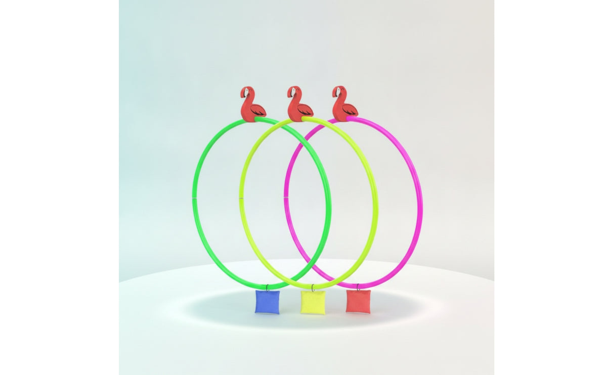 3 Pieces Swim Hoop with Weighted Pouch Smooth Water Toy Cute for Kids