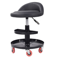 Shengjie Automotive Repair Work Stool with Swivel Casters and Tool Tray